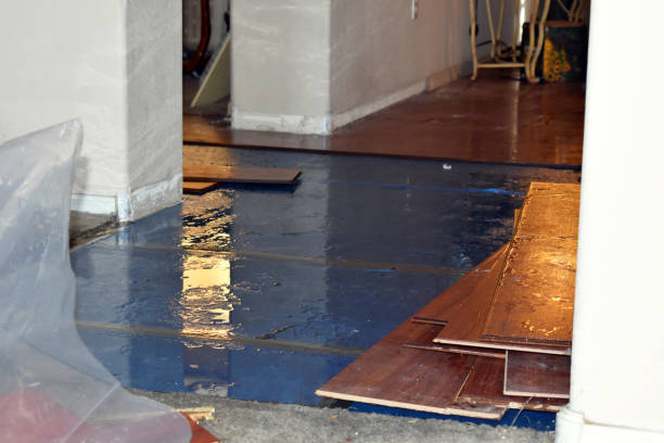 Professional Burst Pipe Cleanup technician working in Oxford, MA